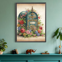 Load image into Gallery viewer, Diamond Painting - Partial Special Shaped - Retro nostalgic flower mailbox (30*40CM)
