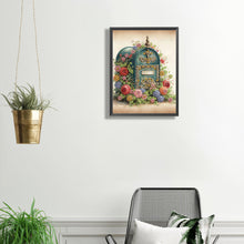 Load image into Gallery viewer, Diamond Painting - Partial Special Shaped - Retro nostalgic flower mailbox (30*40CM)