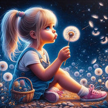 Load image into Gallery viewer, Diamond Painting - Full Round - dandelion girl (30*30CM)