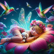 Load image into Gallery viewer, Diamond Painting - Full Round - flower fairy girl (30*30CM)