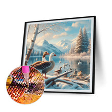 Load image into Gallery viewer, Diamond Painting - Full Round - duck in snow scene (30*30CM)