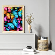 Load image into Gallery viewer, Diamond Painting - Full Round - blue-purple butterfly (30*40CM)