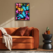 Load image into Gallery viewer, Diamond Painting - Full Round - blue-purple butterfly (30*40CM)