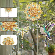 Load image into Gallery viewer, 3Pcs Acrylic Double Sided Flower Animal Hanging Diamond Art Painting Suncatchers