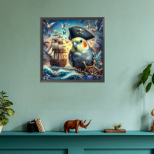 Load image into Gallery viewer, Diamond Painting - Full Round - Pirate parrot and ship (30*30CM)