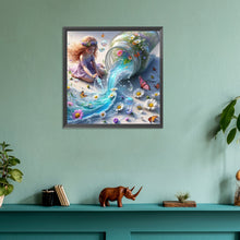 Load image into Gallery viewer, Diamond Painting - Full Round - Flowers and butterflies drift bottle (30*30CM)