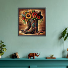 Load image into Gallery viewer, Diamond Painting - Full Round - vintage chelsea boots (30*30CM)