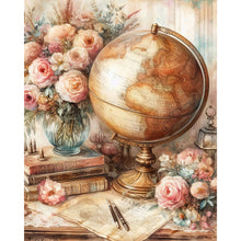 Load image into Gallery viewer, Diamond Painting - Full Round - Retro style globe (40*50CM)