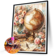 Load image into Gallery viewer, Diamond Painting - Full Round - Retro style globe (40*50CM)