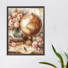 Load image into Gallery viewer, Diamond Painting - Full Round - Retro style globe (40*50CM)