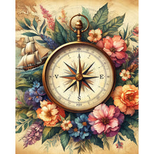 Load image into Gallery viewer, Diamond Painting - Full Round - Retro style compass (40*50CM)