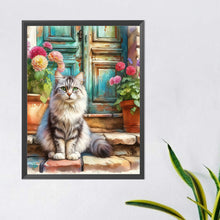 Load image into Gallery viewer, Diamond Painting - Full Round - Retro style cat (40*50CM)