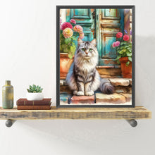 Load image into Gallery viewer, Diamond Painting - Full Round - Retro style cat (40*50CM)