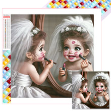 Load image into Gallery viewer, Diamond Painting - Full Square - girl with makeup (30*30CM)