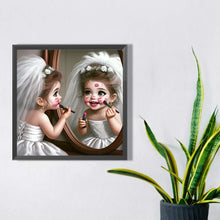 Load image into Gallery viewer, Diamond Painting - Full Square - girl with makeup (30*30CM)