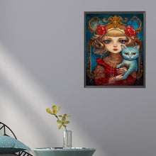 Load image into Gallery viewer, Diamond Painting - Full Square - cat girl (40*50CM)