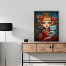 Load image into Gallery viewer, Diamond Painting - Full Square - cat girl (40*50CM)