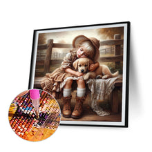 Load image into Gallery viewer, Diamond Painting - Full Round - farm girl (30*30CM)