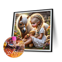 Load image into Gallery viewer, Diamond Painting - Full Round - farm girl (30*30CM)