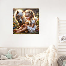 Load image into Gallery viewer, Diamond Painting - Full Round - farm girl (30*30CM)
