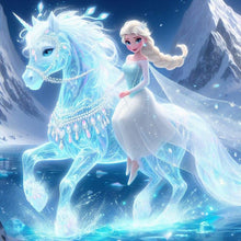 Load image into Gallery viewer, Diamond Painting - Full Round - Glowing Princess Elsa (40*40CM)