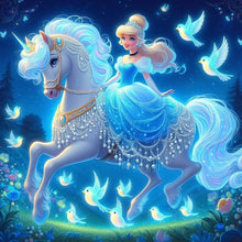Load image into Gallery viewer, Diamond Painting - Full Round - Glowing Princess Cinderella (40*40CM)