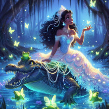 Load image into Gallery viewer, Diamond Painting - Full Round - Glowing Princess Diana (40*40CM)