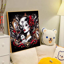 Load image into Gallery viewer, Diamond Painting - Full Round - Villain-Black and White Witch Cruella (40*40CM)