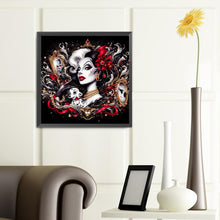Load image into Gallery viewer, Diamond Painting - Full Round - Villain-Black and White Witch Cruella (40*40CM)