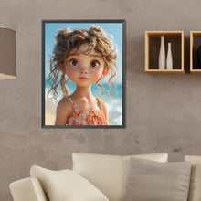 Load image into Gallery viewer, Diamond Painting - Full Round - seaside girl (30*40CM)