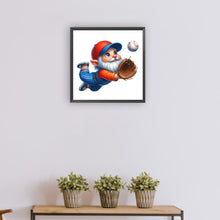 Load image into Gallery viewer, Diamond Painting - Full Round - baseball catcher gnome (30*30CM)