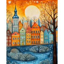 Load image into Gallery viewer, Diamond Painting - Full Round - sunset town scenery (40*50CM)