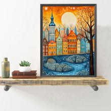 Load image into Gallery viewer, Diamond Painting - Full Round - sunset town scenery (40*50CM)