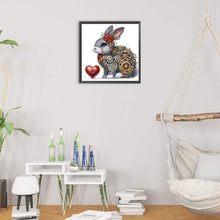 Load image into Gallery viewer, Diamond Painting - Partial Special Shaped - Steampunk style mechanical love rabbit (30*30CM)