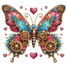 Load image into Gallery viewer, Diamond Painting - Partial Special Shaped - Steampunk style mechanical butterfly (30*30CM)