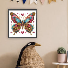 Load image into Gallery viewer, Diamond Painting - Partial Special Shaped - Steampunk style mechanical butterfly (30*30CM)