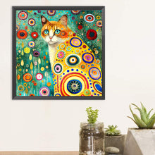Load image into Gallery viewer, Diamond Painting - Full Round - Tilted cat (30*30CM)