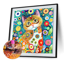 Load image into Gallery viewer, Diamond Painting - Full Round - cute cat (30*30CM)