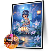 Load image into Gallery viewer, Diamond Painting - Full Round - butterfly girl lighting up (50*60CM)