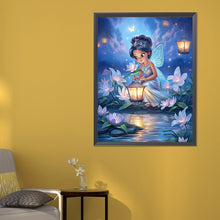 Load image into Gallery viewer, Diamond Painting - Full Round - butterfly girl lighting up (50*60CM)