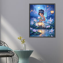 Load image into Gallery viewer, Diamond Painting - Full Round - butterfly girl lighting up (50*60CM)