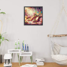 Load image into Gallery viewer, Diamond Painting - Partial Special Shaped - Fantasy Feather High Heels (30*30CM)