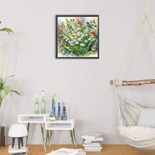 Load image into Gallery viewer, Diamond Painting - Partial Special Shaped - flowers, bells, flowers, birds (30*30CM)