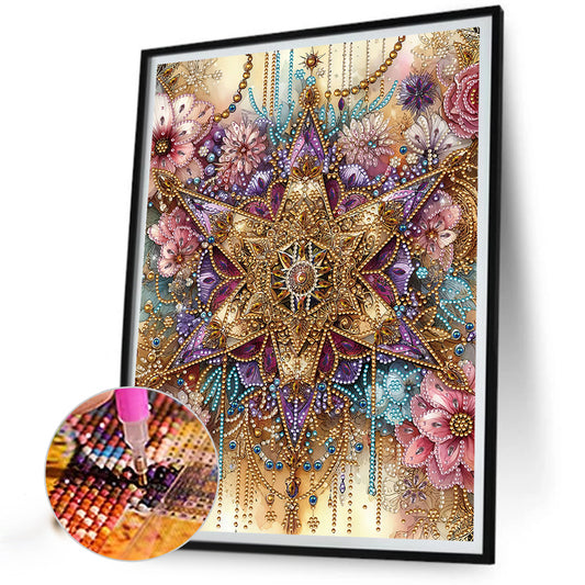 Diamond Painting - Partial Special Shaped - jewelry floral stars (30*40CM)