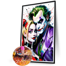 Load image into Gallery viewer, AB Diamond Painting - Full Round - Joker and Harley Quinn (40*60CM)