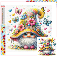 Load image into Gallery viewer, Diamond Painting - Full Square - butterfly flower gnome (30*30CM)