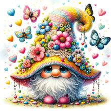 Load image into Gallery viewer, Diamond Painting - Full Square - butterfly flower gnome (30*30CM)