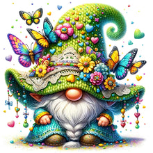 Load image into Gallery viewer, Diamond Painting - Full Square - butterfly flower gnome (30*30CM)