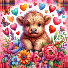 Load image into Gallery viewer, Diamond Painting - Full Round - Love flower consumption cow (40*40CM)