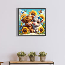 Load image into Gallery viewer, Diamond Painting - Full Round - Sunflower consumes cow (40*40CM)